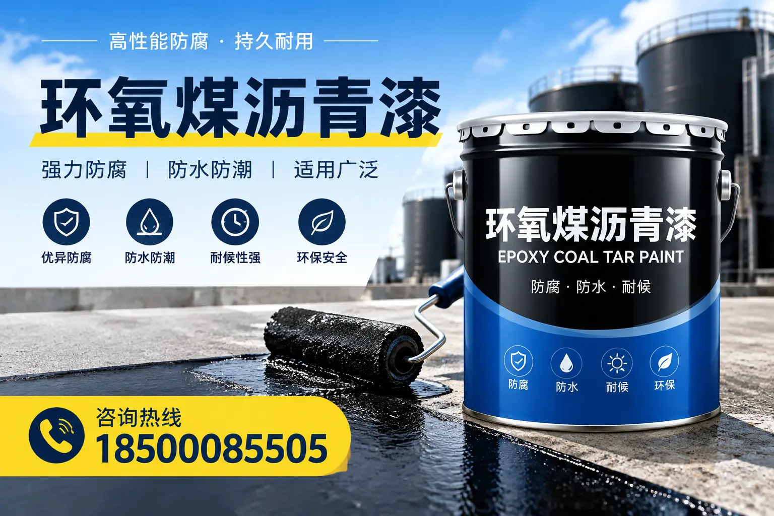 选择环氧煤沥青漆的五大理由,延边客户必知